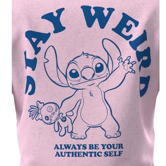 Lilo & Stitch Stay Weird Always Be Your Authentic Self T-Shirt Size M 8-10 NEW - Picture 4 of 9